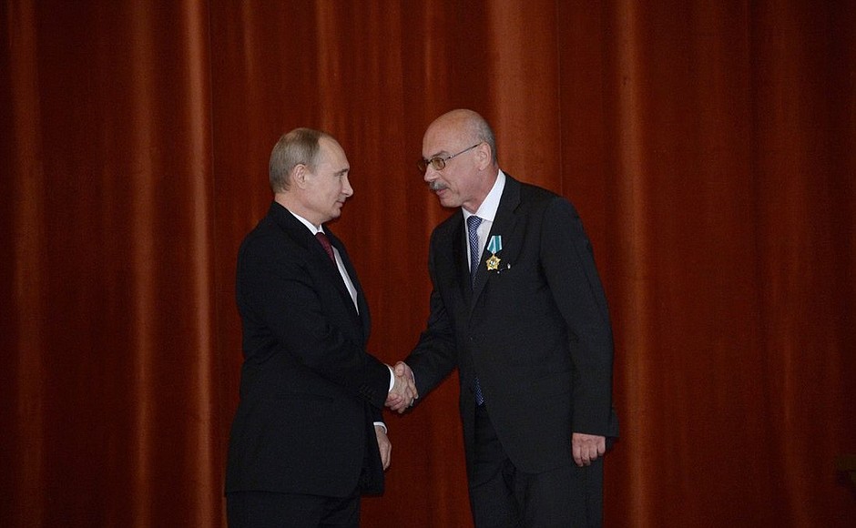 Permanent Representative of the Russian Federation to the International Organisations in Vienna Vladimir Voronkov is awarded the Order of Friendship.