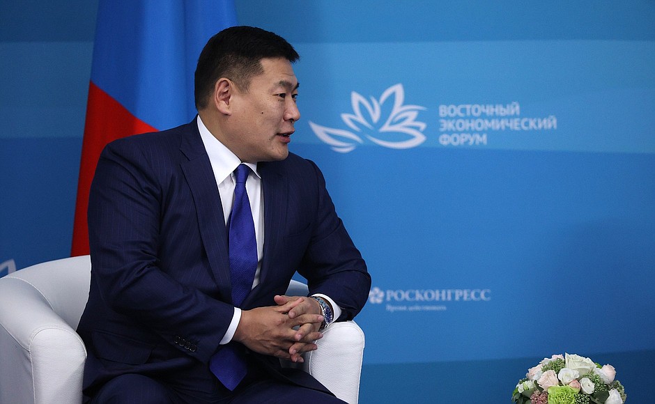 Prime Minister of Mongolia Oyun-Erdene Luvsannamsrain.