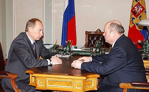 Meeting with Prime Minister Mikhail Fradkov.
