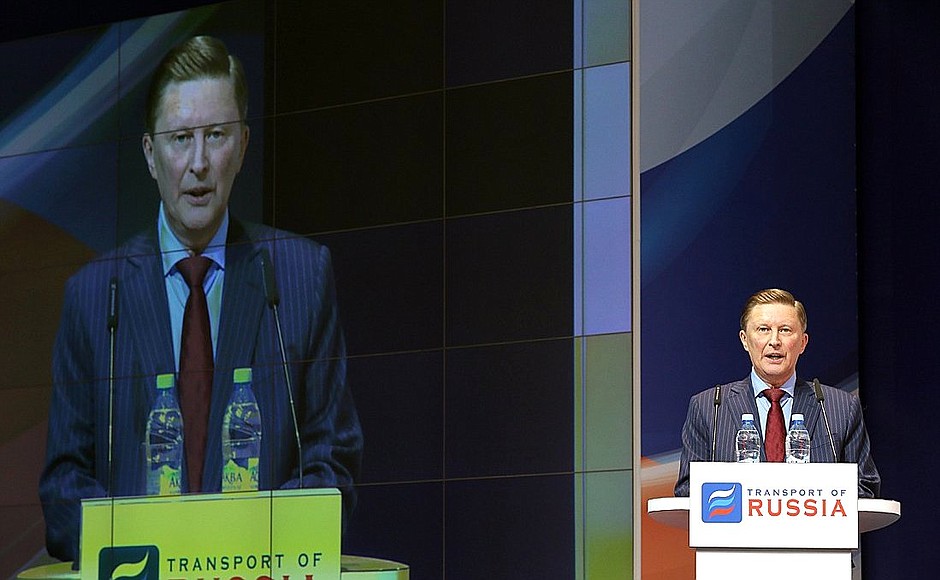 At a transport of Russia International Forum and Exhibition.