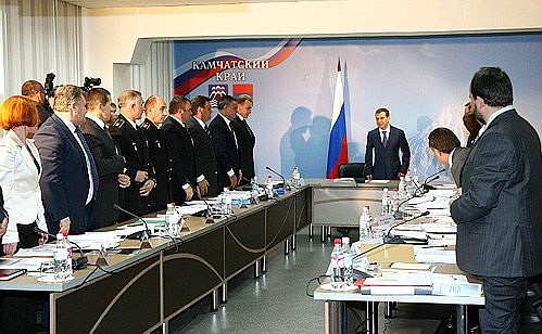 Начало совещания по вопросам социально-экономического развития Камчатского края.