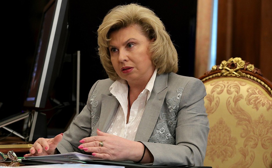 Human Rights Commissioner Tatiana Moskalkova.