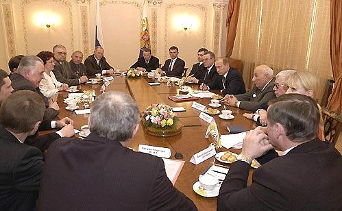 President Putin meeting with virgin-land pioneers and leading workers of the agricultural sector.