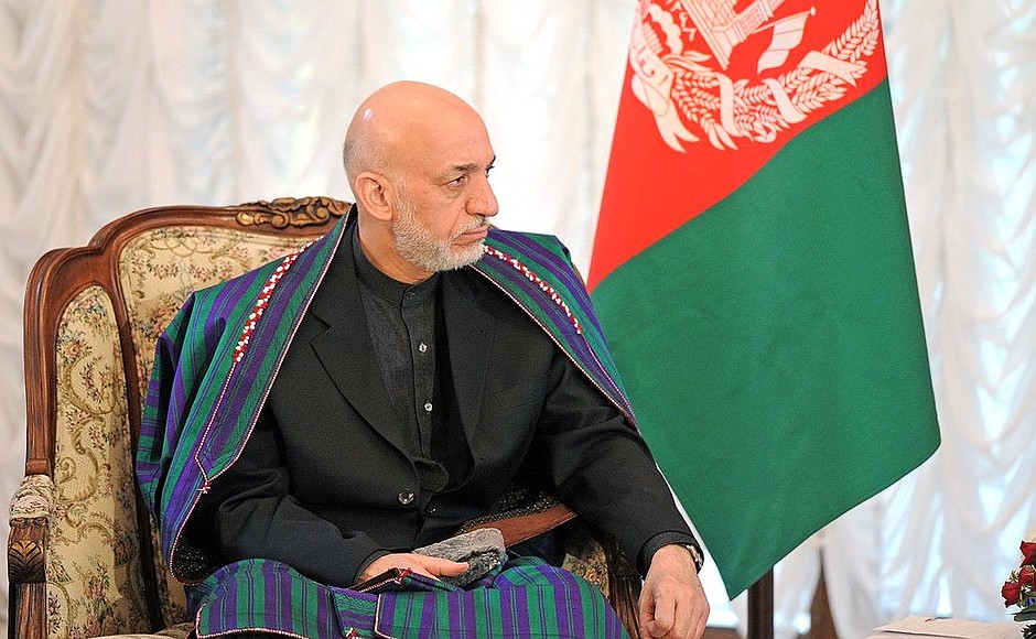 President of Afghanistan Hamid Karzai.