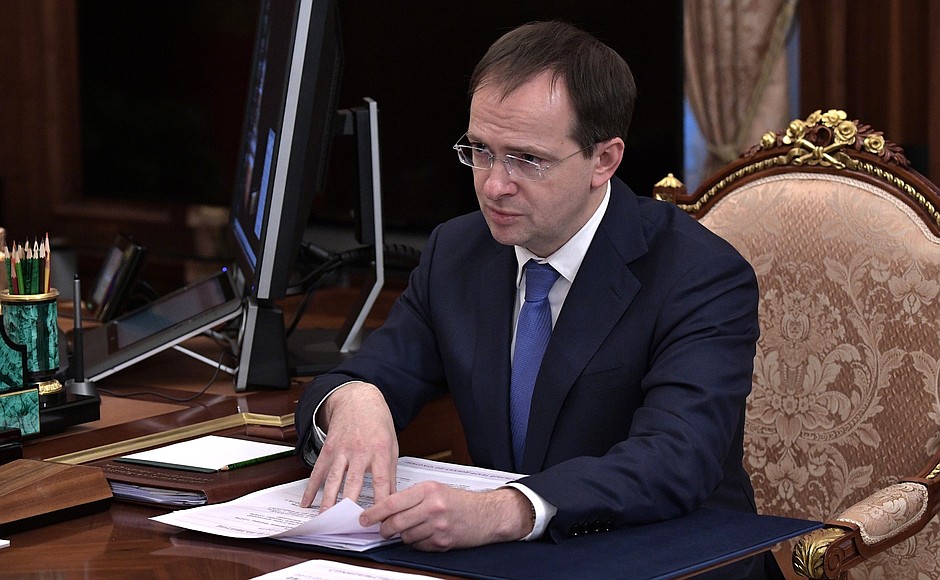 Minister of Culture Vladimir Medinsky.