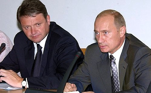 President Putin with Krasnodar Governor Alexander Tkachev during a meeting on the problems of the agro-industrial complex.