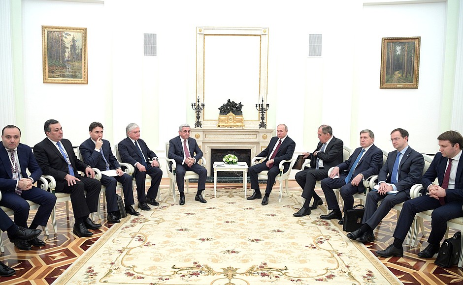 Встреча с Президентом Республики Армения Сержем Саргсяном.