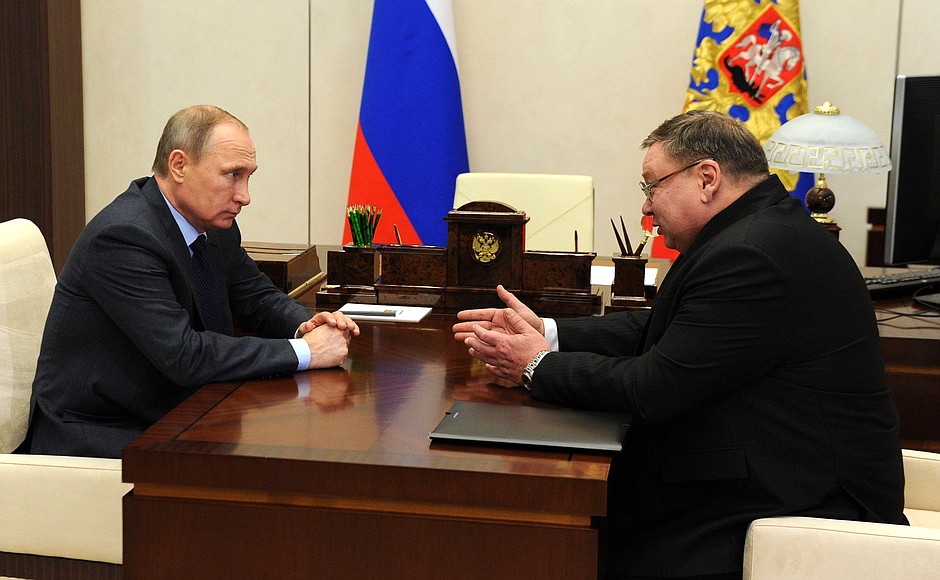 With Governor of Ivanovo Region Pavel Konkov.