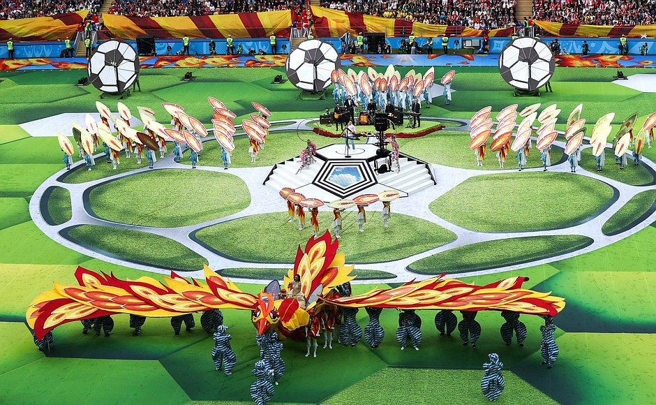 Церемония открытия чемпионата мира по футболу 2018 года.