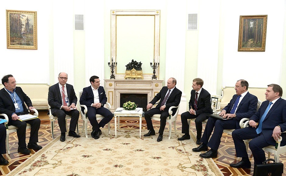 Meeting with Prime Minister of Greece Alexis Tsipras.