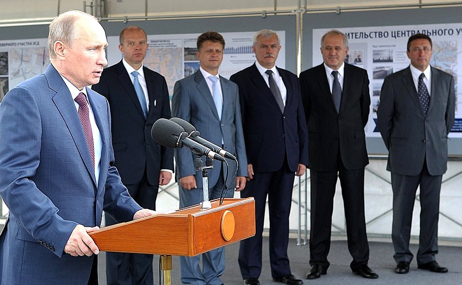 Speech at the opening of the northern section of the Western High-Speed Diameter.