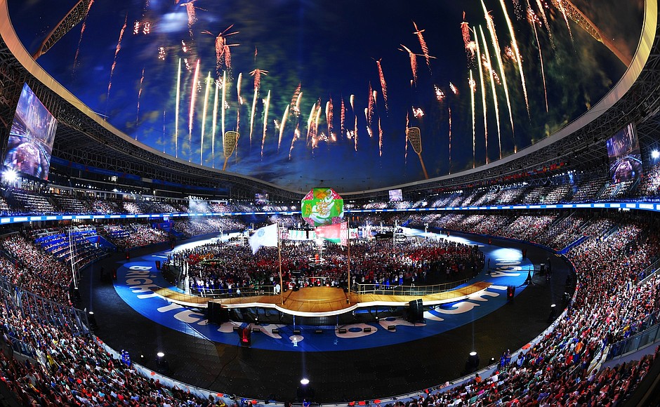 Церемония закрытия Вторых Европейских игр.