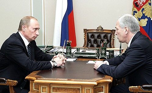 Meeting with Chairman of the State Duma Boris Gryzlov.