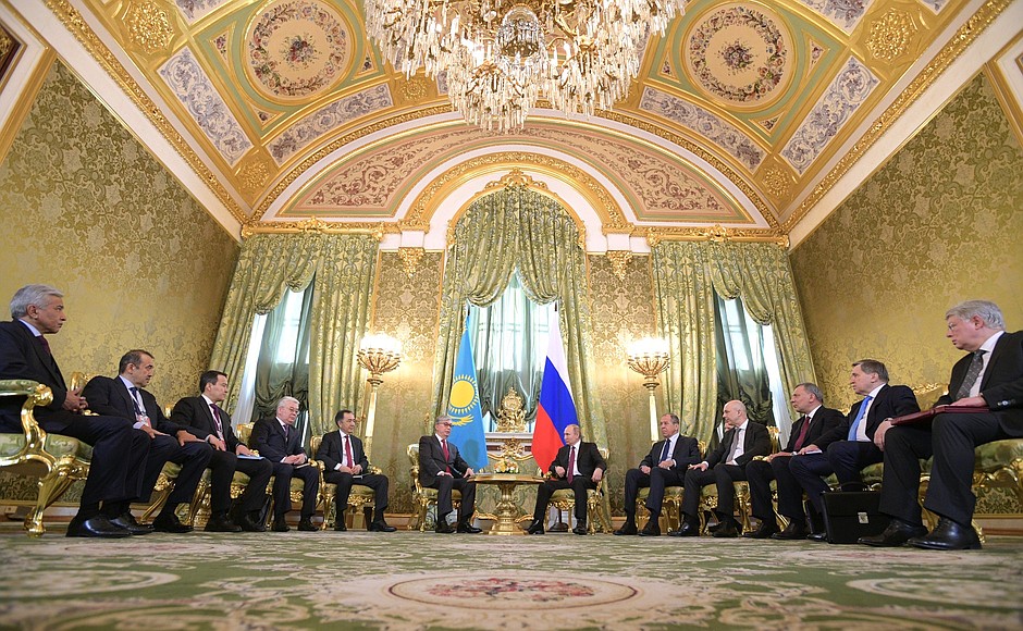 Meeting with President of Kazakhstan Kassym-Jomart Tokayev.