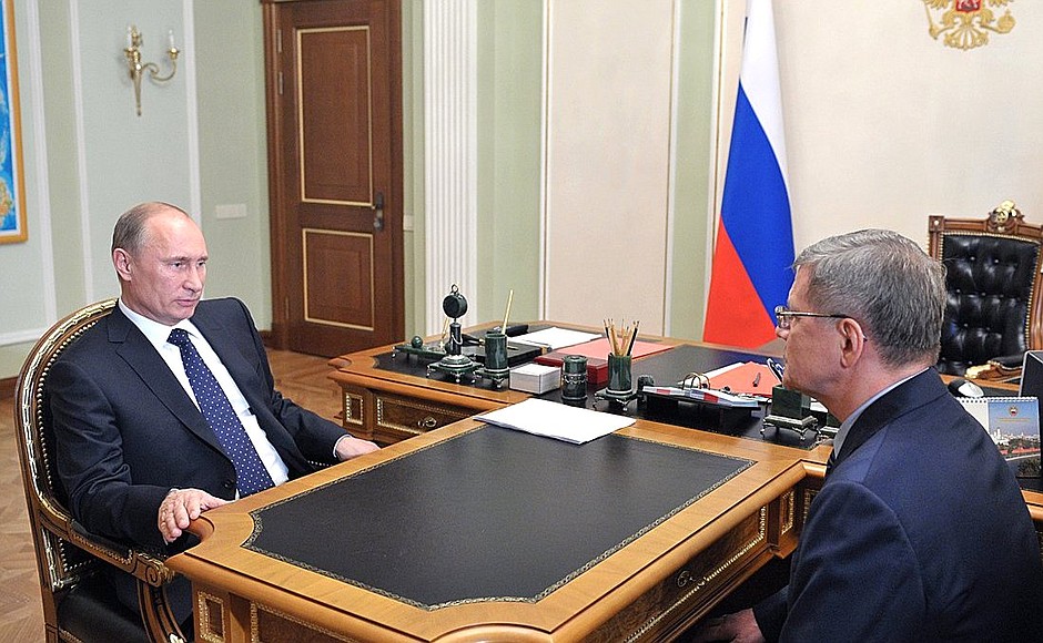 With Prosecutor General Yury Chaika.