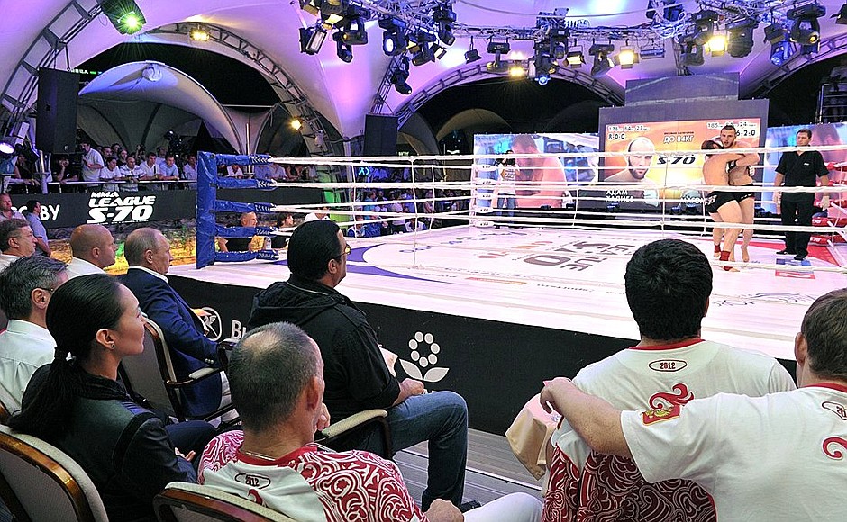 At Russia’s first mixed martial arts championship.