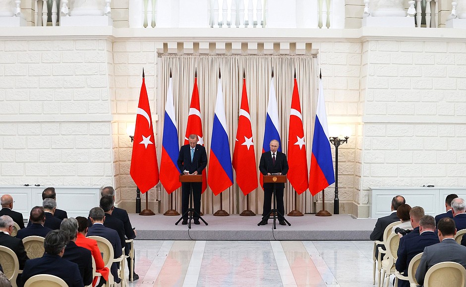 News conference following Russian-Turkish talks.