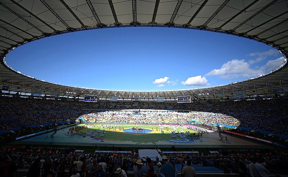 2014 FIFA World Cup’s closing ceremony at the Maracana Stadium.