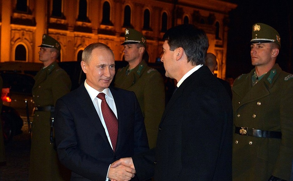 С Президентом Венгрии Яношем Адером.