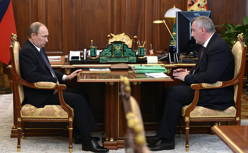 С Заместителем Председателя Правительства Дмитрием Рогозиным.