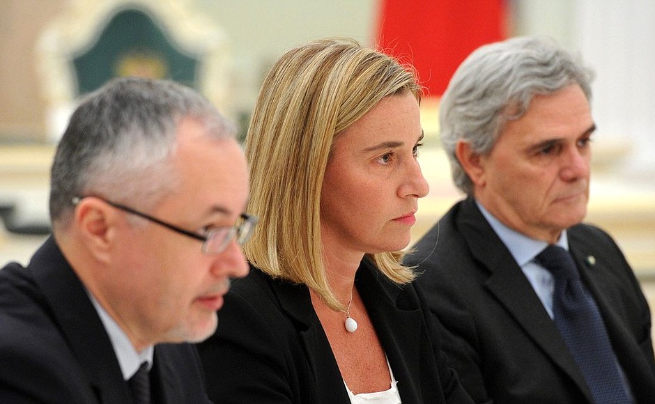 Meeting with Italian Foreign Minister Federica Mogherini.