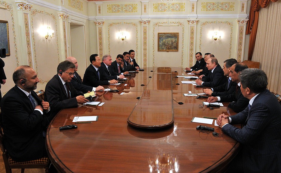Встреча с секретарями советов безопасности государств-членов и стран – наблюдателей Шанхайской организации сотрудничества.