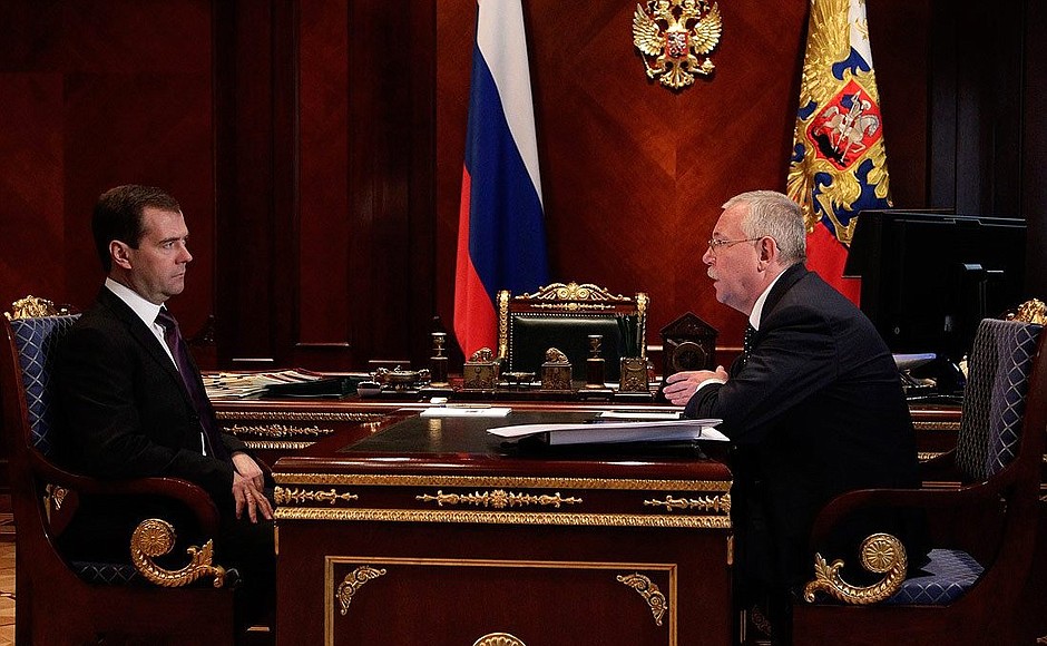 Рабочая встреча с главой Республики Карелия Андреем Нелидовым.