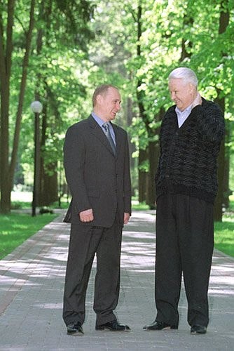 С первым президентом Борисом Ельциным.