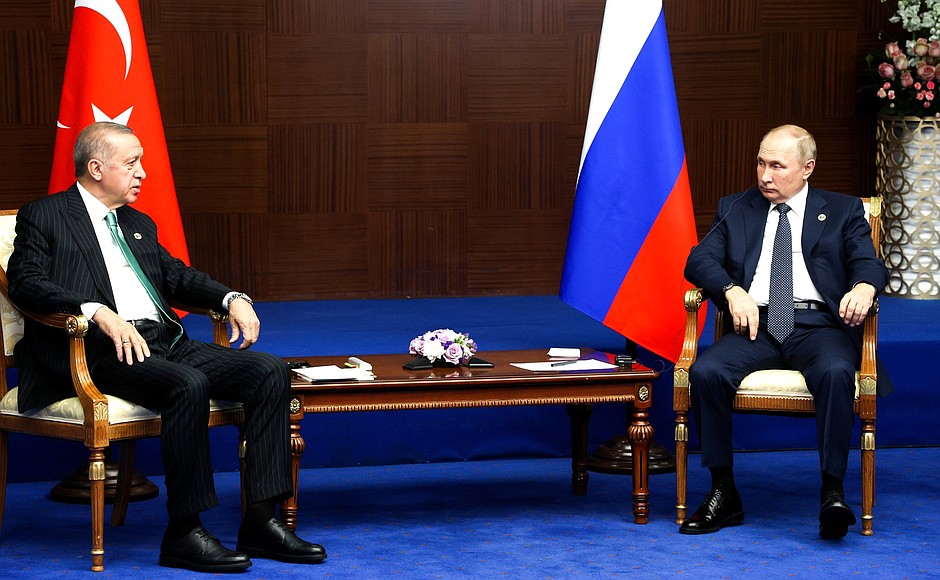 Встреча с Президентом Турции Реджепом Тайипом Эрдоганом.