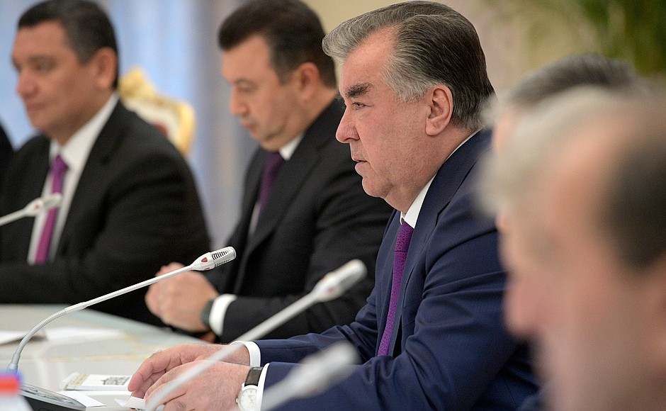 Meeting with President of Tajikistan Emomali Rahmon • President of Russia