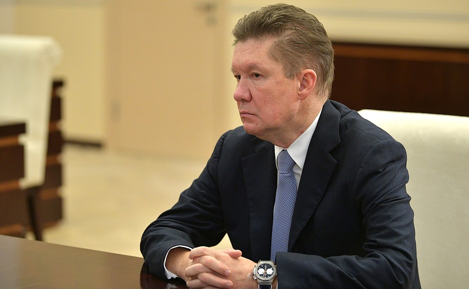 Gazprom CEO Alexei Miller.