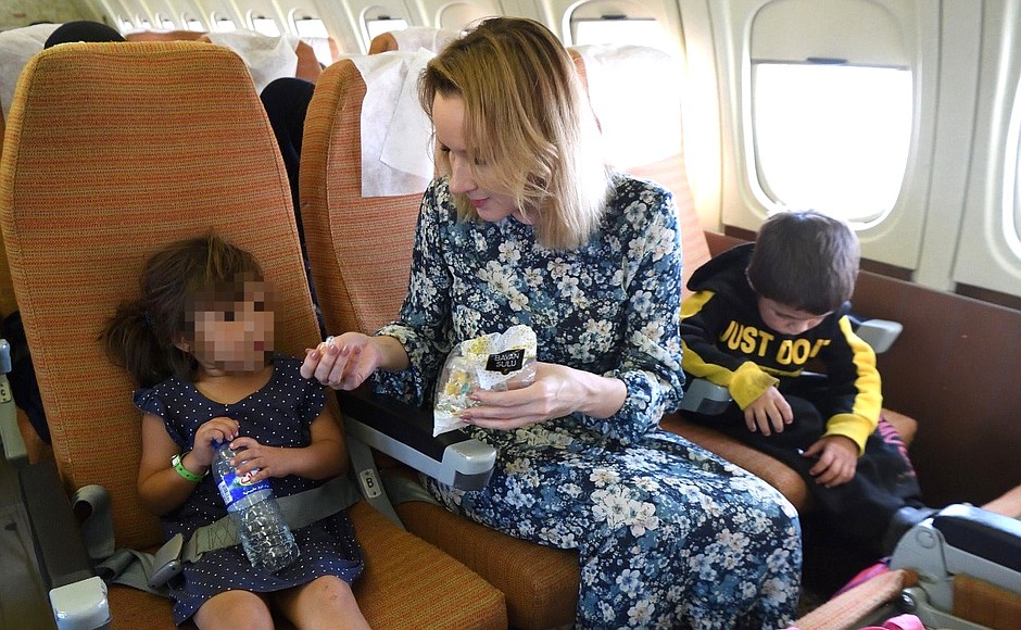 Thirty-eight Russian children brought back to Russia from Syria with Maria Lvova-Belova’s assistance.