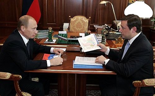 Meeting with Governor of Krasnoyarsk Region Alexander Khloponin.