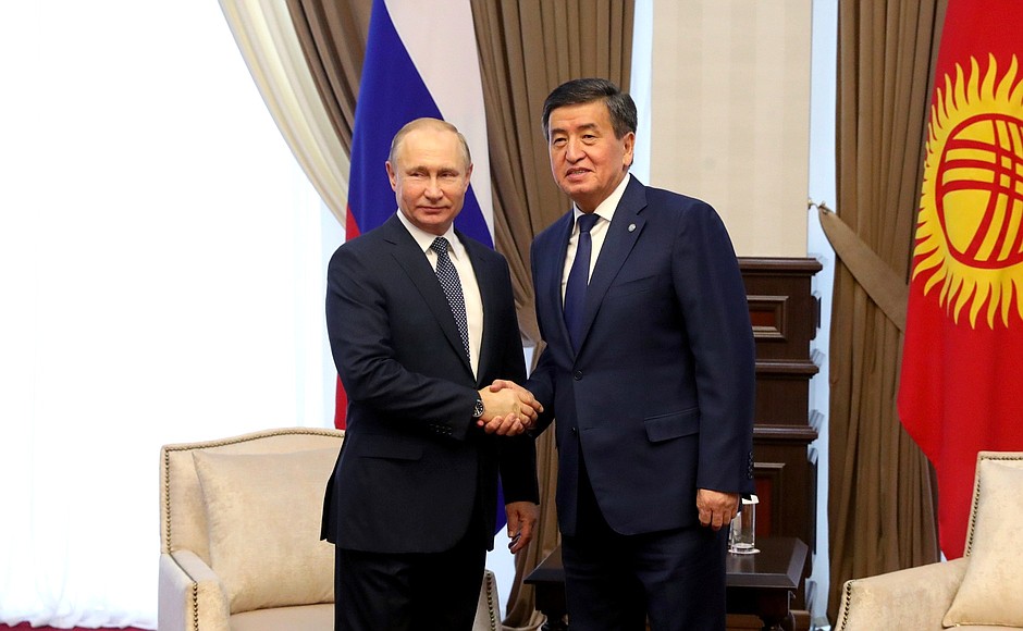 With President of Kyrgyzstan Sooronbay Jeenbekov.
