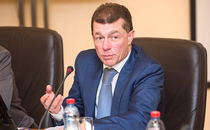 Labour and Social Protection Minister Maxim Topilin at a meeting of the Presidential National Council for Professional Qualifications.