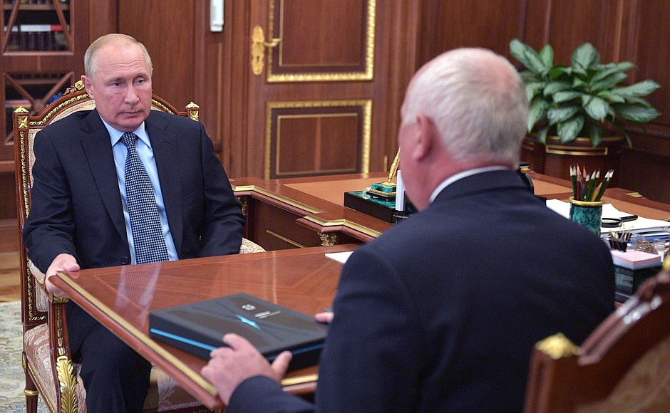 Meeting with Head of Rostec State Corporation Sergei Chemezov ...