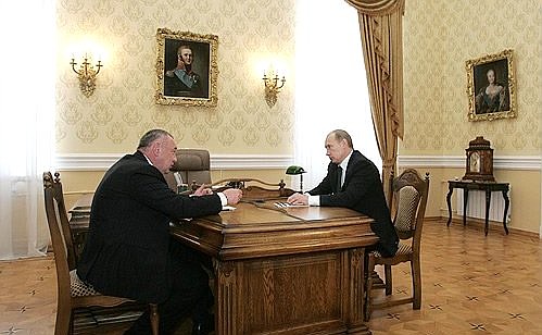 With Governor of Rostov Region Vladimir Chub.