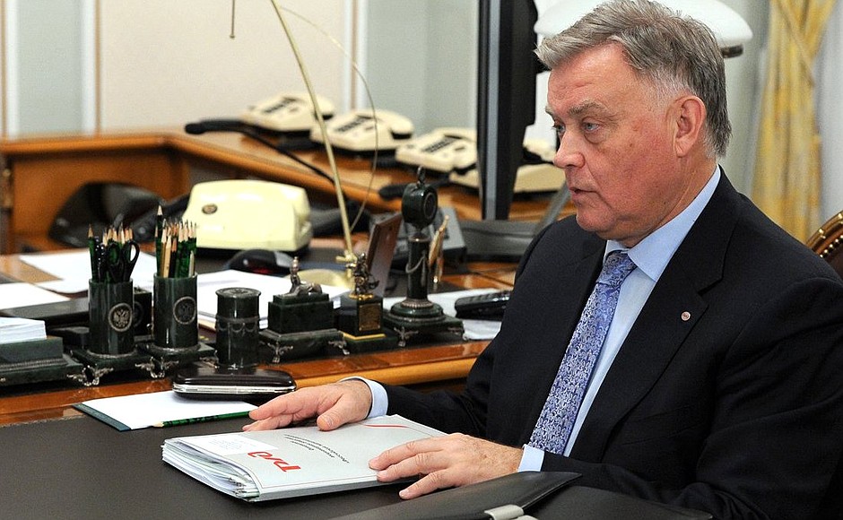 Президент компании «Российские железные дороги» Владимир Якунин.