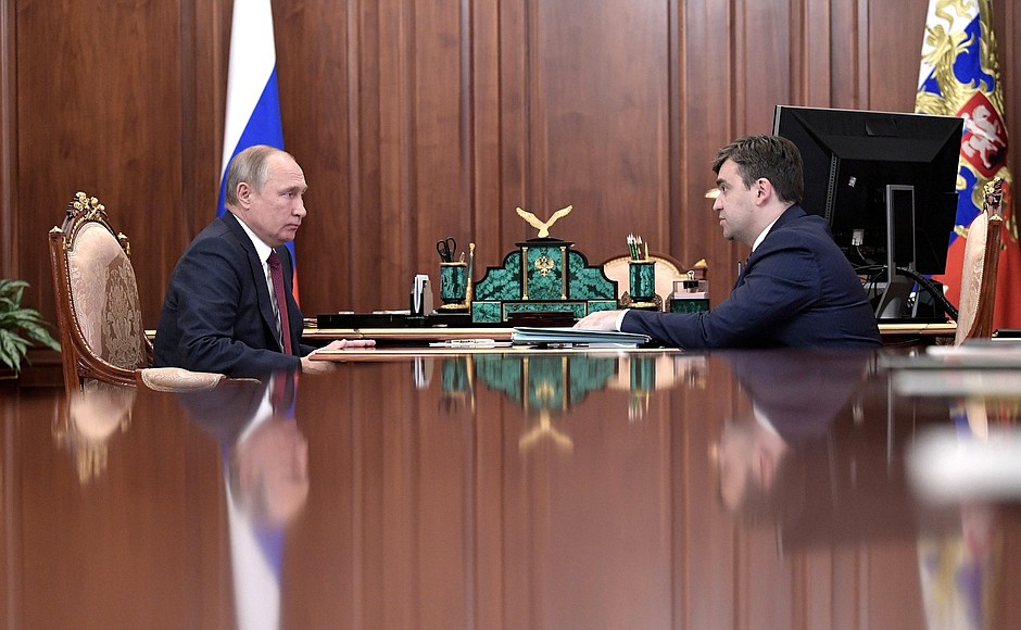 With Governor of Ivanovo Region Stanislav Voskresensky.