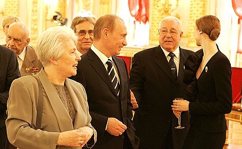 With the winners of the Russian National Awards 2006.