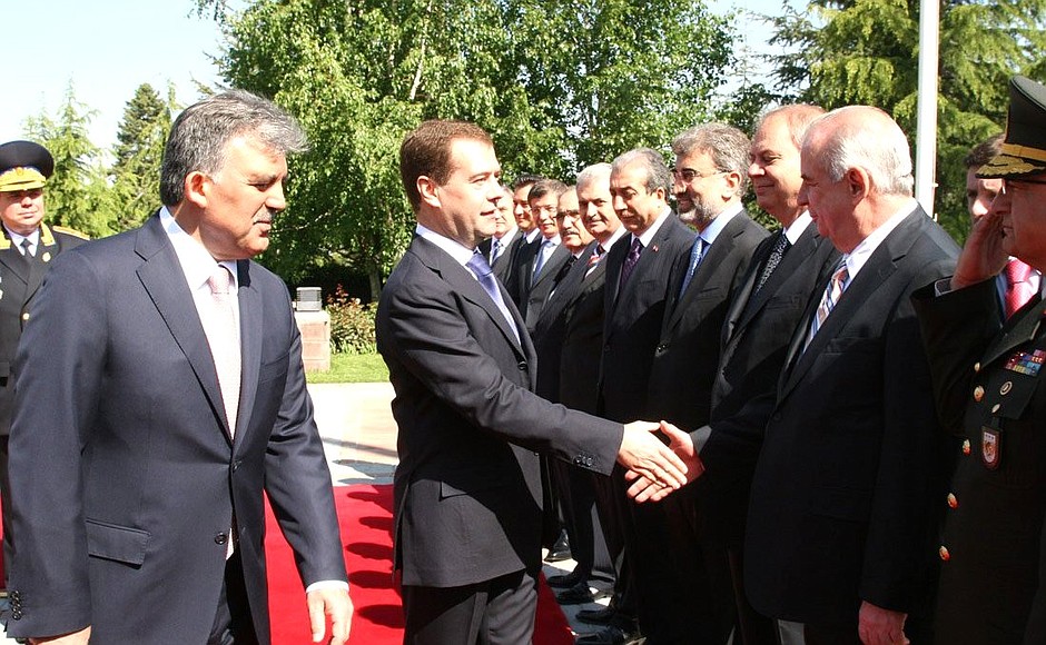 Официальная церемония встречи.С Президентом Турции Абдуллахом Гюлем.