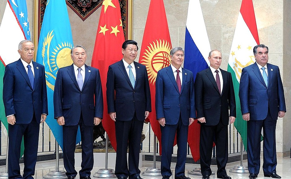 Participants in the Shanghai Cooperation Organisation summit.