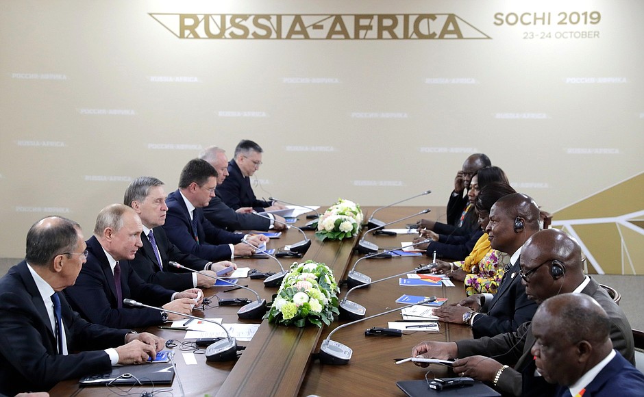 Встреча с Президентом Центральноафриканской Республики Фостеном Арканжем Туадерой.
