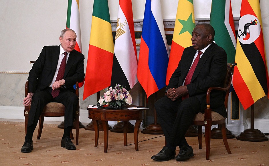 Meeting with President of the Republic of South Africa Cyril Ramaphosa.