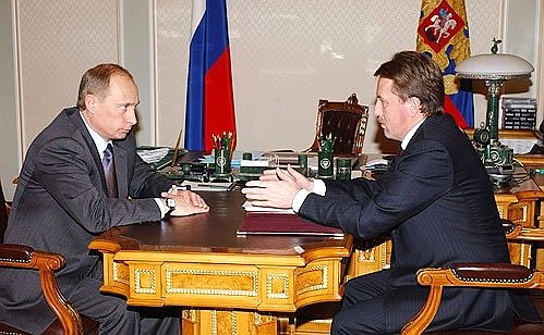 Рабочая встреча с Министром сельского хозяйства Алексеем Гордеевым.