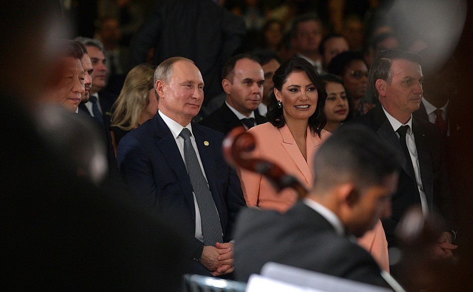 At a concert on the occasion of the BRICS summit.