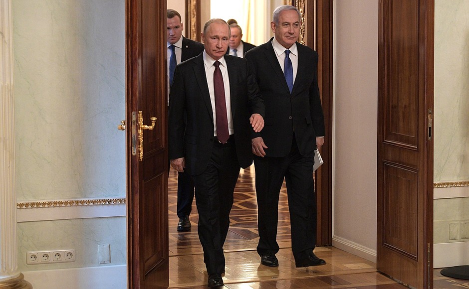 По завершении встречи с Премьер-министром Государства Израиль Биньямином Нетаньяху.