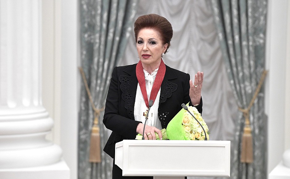 The Order for Services to the Fatherland, II degree, is presented to Deputy Director of Research at Kulakov National Research Centre for Obstetrics, Gynecology and Perinatology Leila Adamyan.