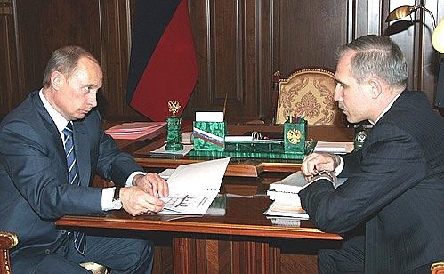 Рабочая встреча с губернатором Ульяновской области Сергеем Морозовым.