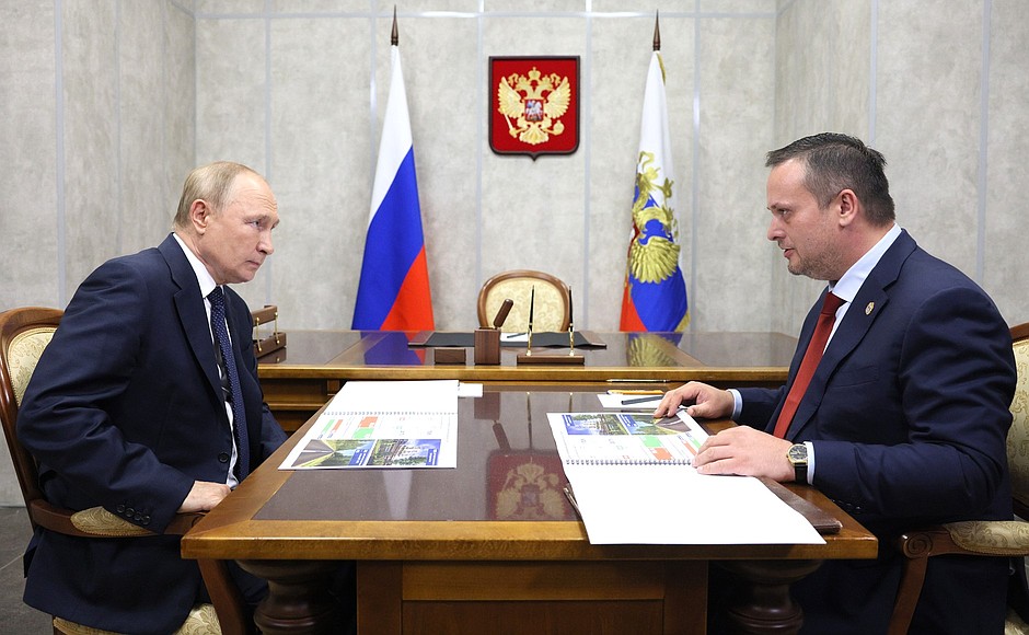 Встреча с губернатором Новгородской области Андреем Никитиным.